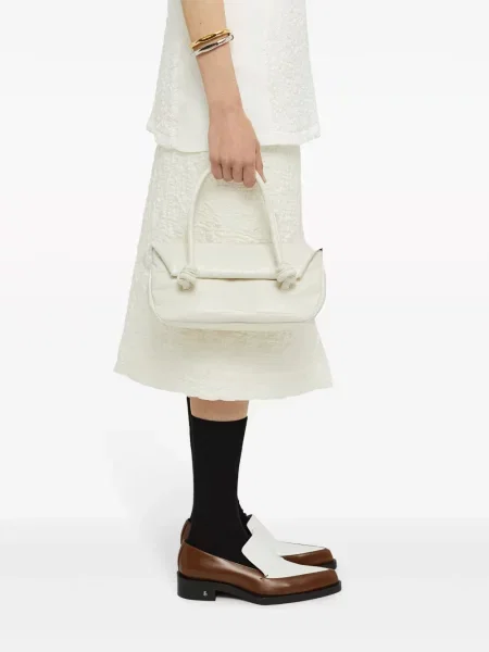 Mała torebka Jil Sander biała