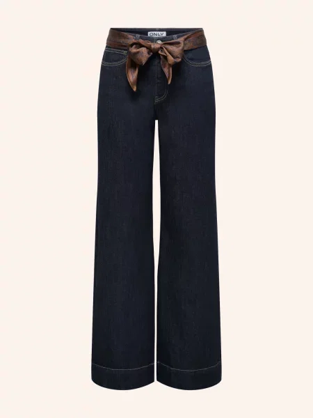 Only Široké Džíny dark blue denim modré