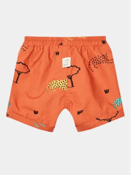 Šortky z materiálu United Colors Of Benetton oranžové