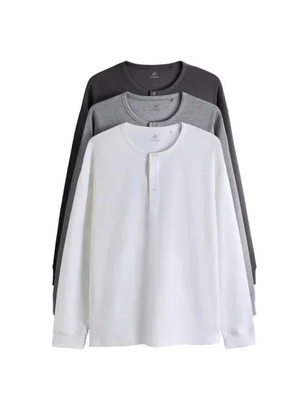 The Set Tricou gri / gri metalic alb