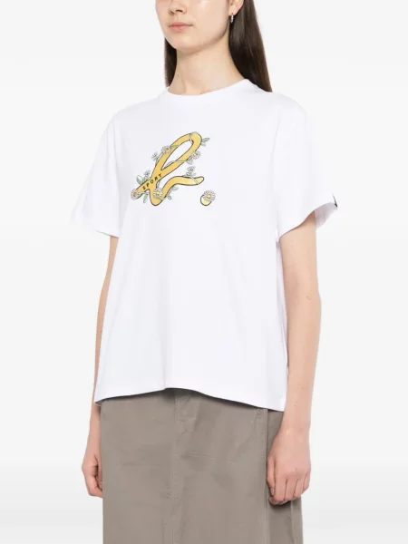 Marškinėliai Sport B. By Agnès B. su autografu balta