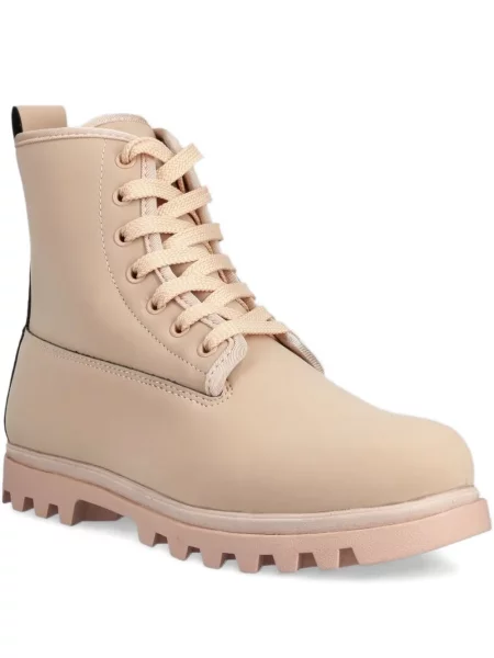 Botine Native cu șireturi din dantelă