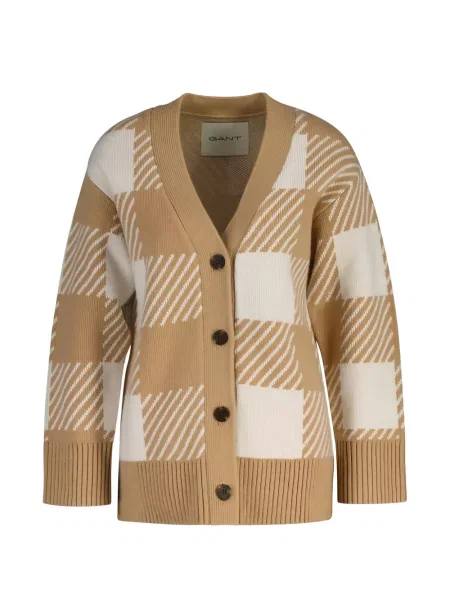 Cardigan Gant în carouri