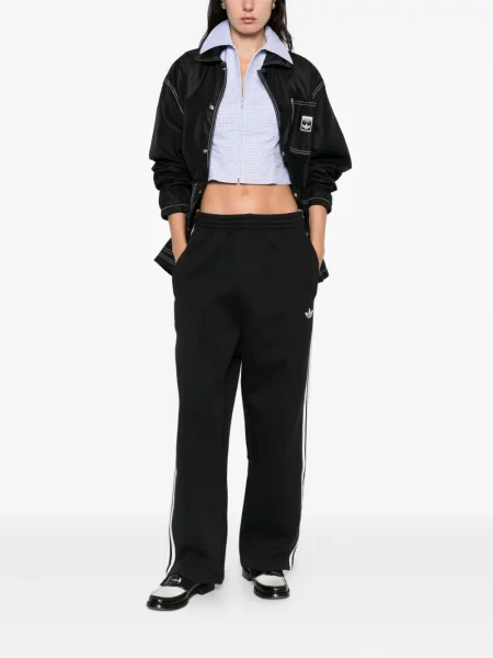 Kraťasy Adidas s polovičními zipem s kapucí černé