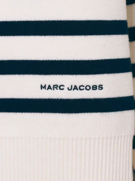 Pulover Marc Jacobs cu dungi alb