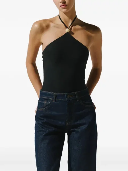 Body Baobab cu gât halter negru