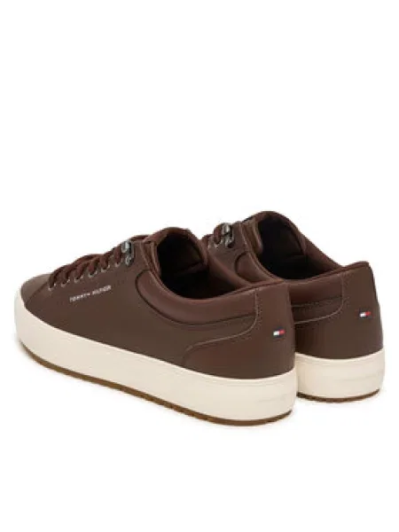 Tenisice Tommy Hilfiger Harlem Lth Vulc Cleat Winter smeđa