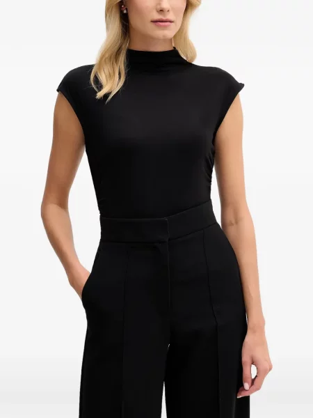Top Dkny cu volane negru