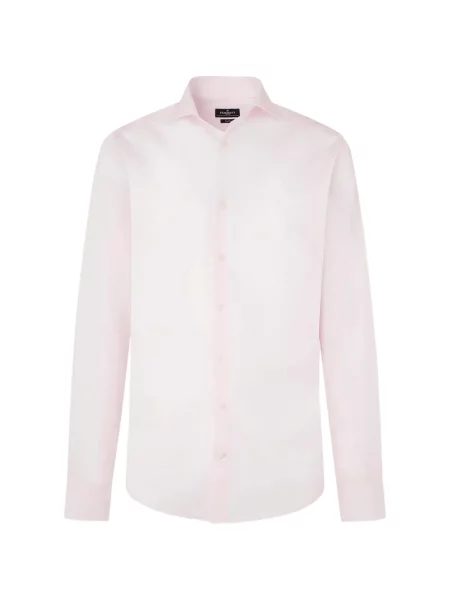 Cămașă Hackett London din poplin roz