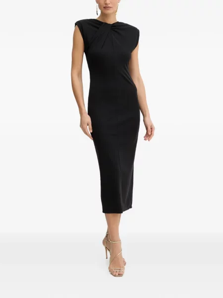 Rochie midi Fracomina fără mâneci negru
