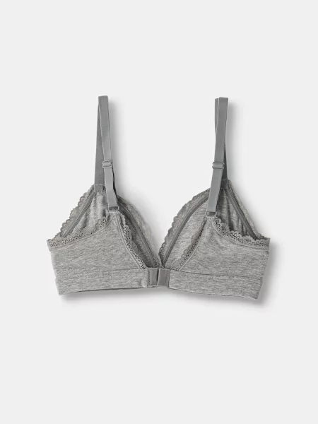 Calvin Klein Underwear trojuholníková podprsenka s elastanom sivá