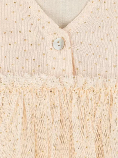 Konges Sløjd рокля YVONNE PUFF DRESS бежово