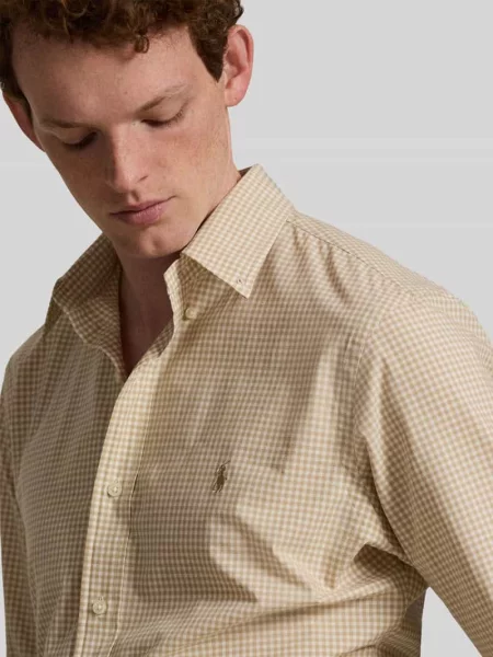 Koszula casualowa o kroju regular fit z czystej bawełny Polo Ralph Lauren beżowa