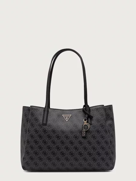 Guess geantă shopper pentru femei cu imitație de piele NOELLE II gri
