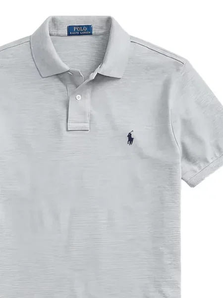 Cămașă cu dungi Polo Ralph Lauren cu dungi cu autograf cu decolteu rotund albastru