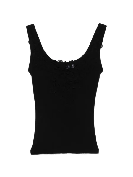 Top Ermanno Scervino din dantelă negru