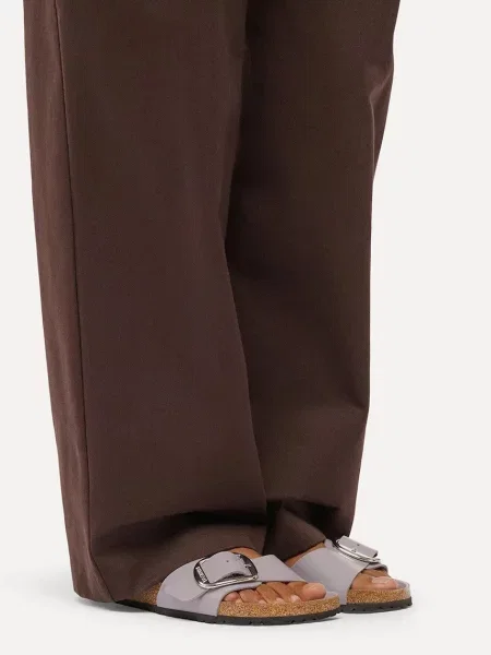 Кожаные шлепанцы Birkenstock с пряжкой