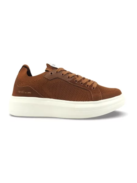 Sneakersy Liu Jo skórzane brązowe