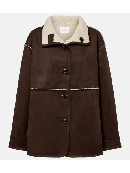 Palton Velvet de catifea maro