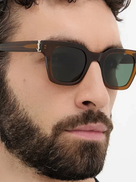 Saint Laurent négyzet alakú napszemüveg barna