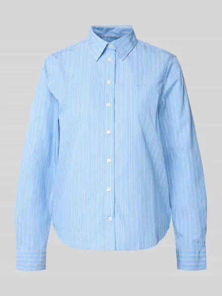 Bluzka o kroju regular fit z wyhaftowanym logo model ‘ONEBUY’ Gant