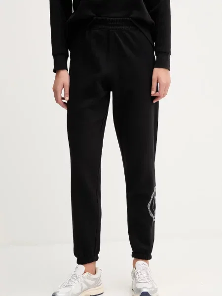 Спортивні штани Dkny з аплікацією чорний