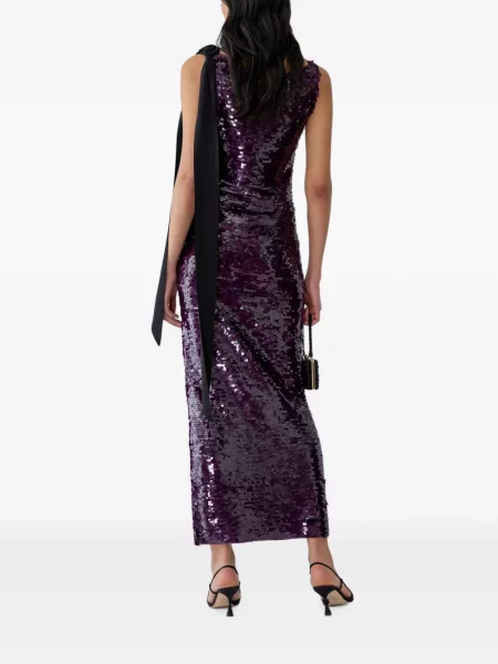 Rochie maxi Carolina Herrera cu paiete violet