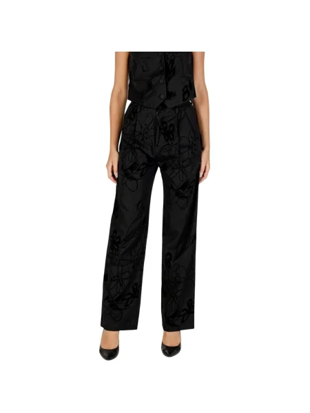 Desigual Pantaloni din Flock negru