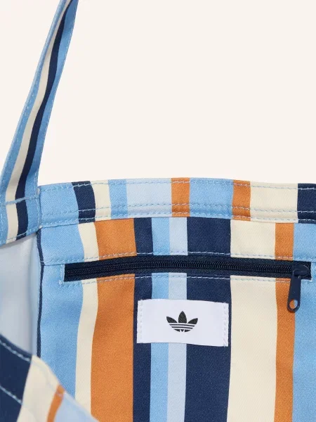 Plátěná shopper kabelka Adidas Originals modrá