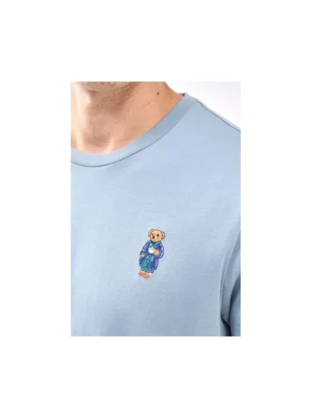 Polo Ralph Lauren T-shirt lounge niebieska