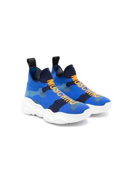 Sneakersy dziecięce Moschino niebieskie