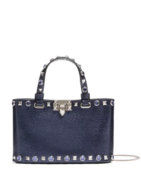 Geantă shopper Valentino Garavani albastru