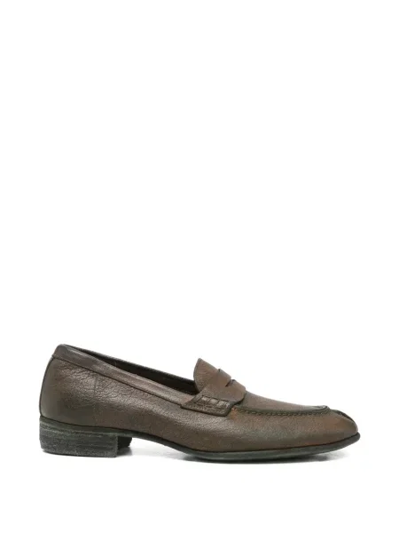 Pantofi loafer Guidi zdrențuiți maro