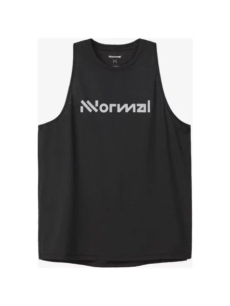 Koszulka NNormal Race bez rękawów czarna L biała