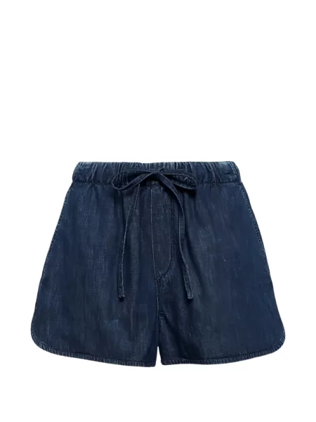 Pantaloni scurți Valentino Garavani de lână albastru