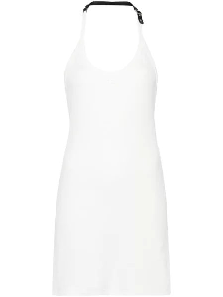 Rochie Courreges cu cataramă alb