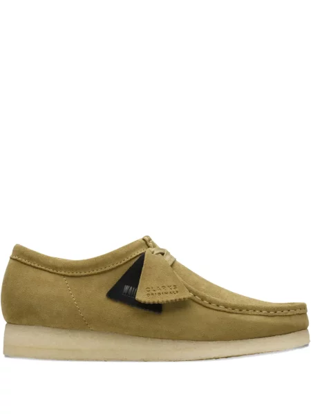 Ghete desert Clarks din piele de căprioară verde