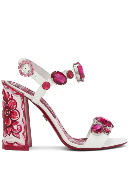 Sandale Dolce & Gabbana cu imagine alb