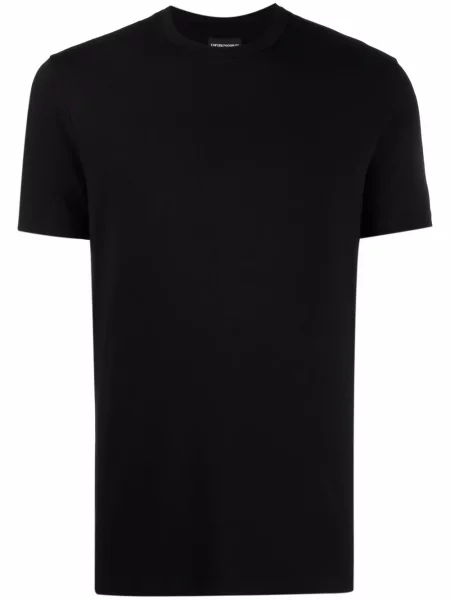 Tricou Emporio Armani cu imagine cu decolteu rotund negru