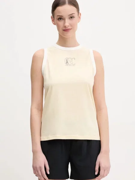 Bombažen top Columbia Rolling Bend rumena