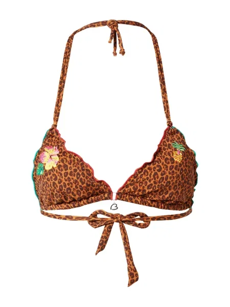 Banana Moon Sutien costum de baie ciocolatiu / ocru / galben deschis / verde iarbă