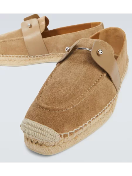 Espadrile Christian Louboutin din piele de căprioară