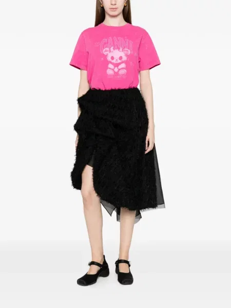 Tricou Ganni roz