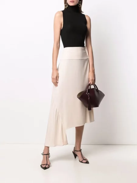 Asimetriškas sijonas Jil Sander rožinė