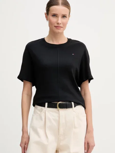Tommy Hilfiger t-shirt γυναικείο μαύρο