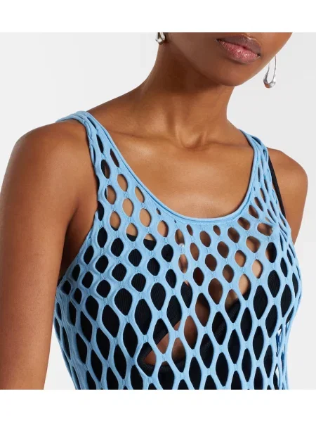 Rochie Christopher Esber tricotate de costum albastru