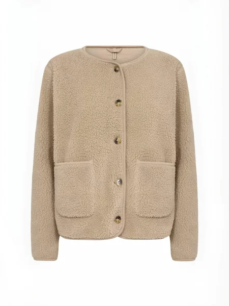 Soyaconcept Jachetă fleece SC-ONYX cămilă maro