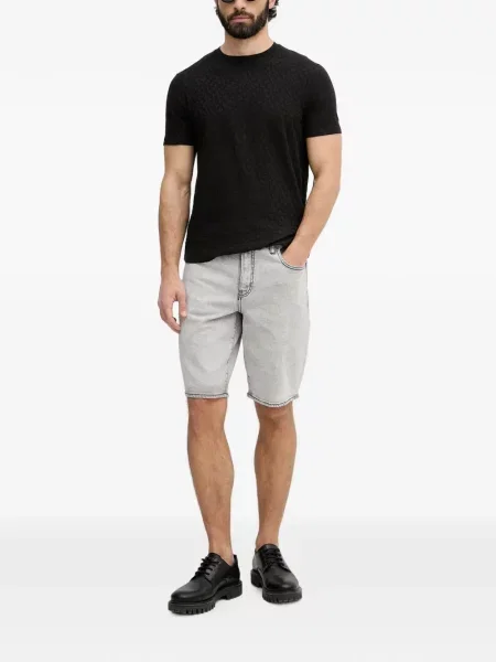Tricou Armani Exchange cu autograf negru