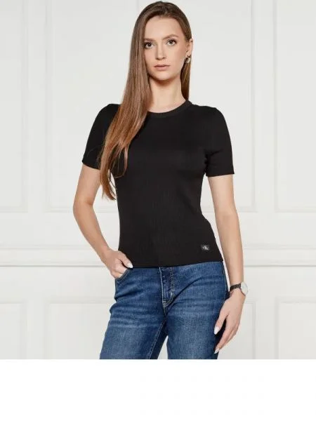 CALVIN KLEIN JEANS Bluză negru
