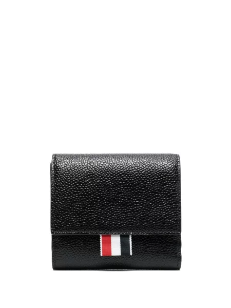 Portofel Thom Browne din piele negru